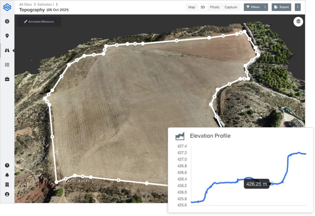 Solar site assessment view