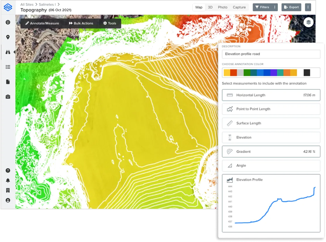 Drone site survey for solar