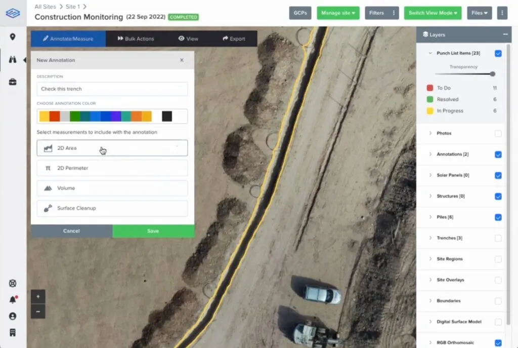 Effortless Annotating and Measuring Using Sitemark's New AI Magic Wand Tool