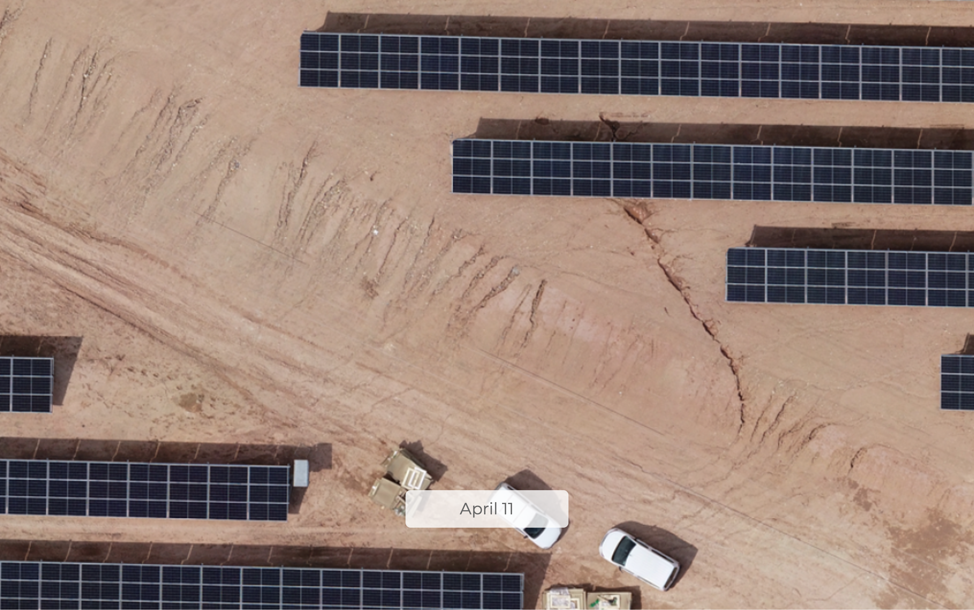 a large crack on a solar site - success story: How Alinea Solarâ€™s customer saved 15.000â‚¬ by digitalizing their project