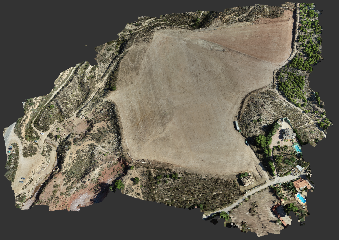 LiDAR point cloud colored by Sitemark
