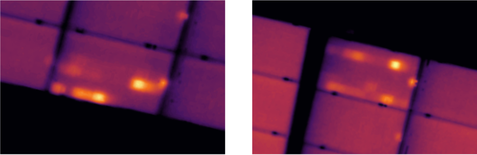 Example of a multi-diode anomaly in thermal view